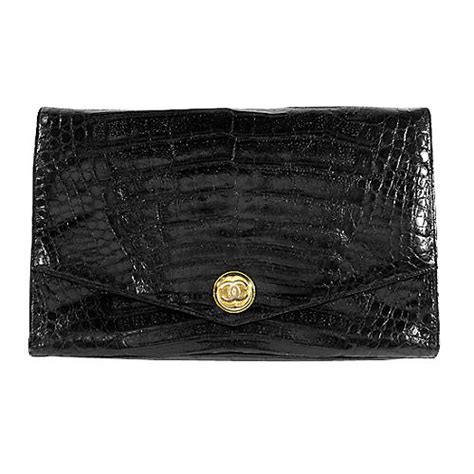 chanel vintage alligator envelope clutch|Chanel Alligator Bag .